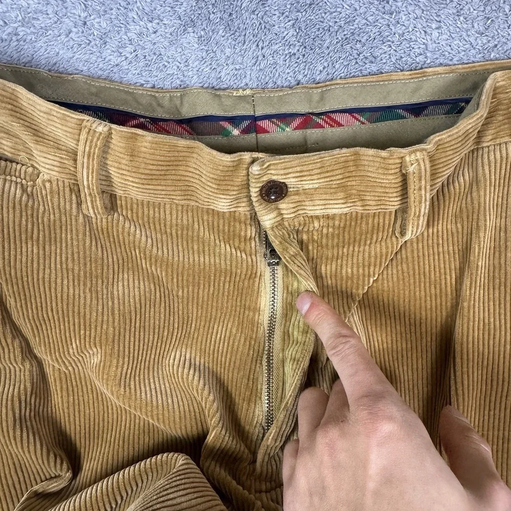 Polo Ralph Lauren Preston Pant Mens 38x32 Corduroy Vintage 90s Preppy Trouser